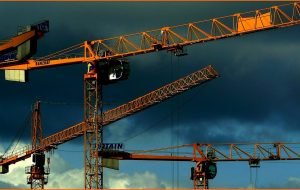 Crane on Construction Site